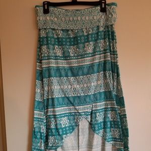 Blue and White Skirt